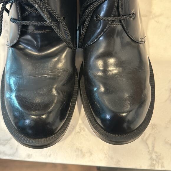 Vintage Esprit black lace up booties 90s grunge school girl minimalist size 5.5 - Picture 5 of 9